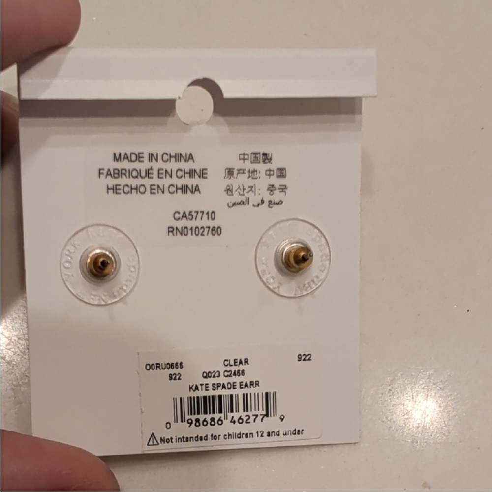 Kate Spade Gold and Silver Stud Earrings - Picture 5 of 7